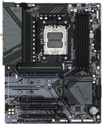 Gigabyte B650 EAGLE AX Motherboard - Supports AMD Ryzen 7000 CPUs, 12+2+2 Phases Digital VRM, up to 7600MHz DDR5 (OC), 1xPCIe 5.0 + 2xPCIe 4.0 M.2, Wi-Fi 6E 802.11ax, GbE LAN, USB 3.2 Gen2