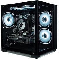 IONZ Gaming PC, AMD Ryzen 5 5500, RTX 3050 6GB Graphics Card, 16GB RAM, 500GB SSD, Windows 11, 500W 80+ PSU, WiFi, Black - KZ900 V2