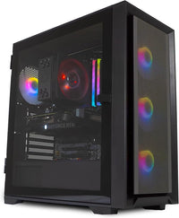 Ionz Gaming PC - Desktop Computer, AMD Ryzen 7 5800X CPU, NVIDIA RTX 4060 Ti, 16GB RAM, 1TB NVMe SSD, 120mm Air Cooler, Windows 11, WiFi | Black - KZ22