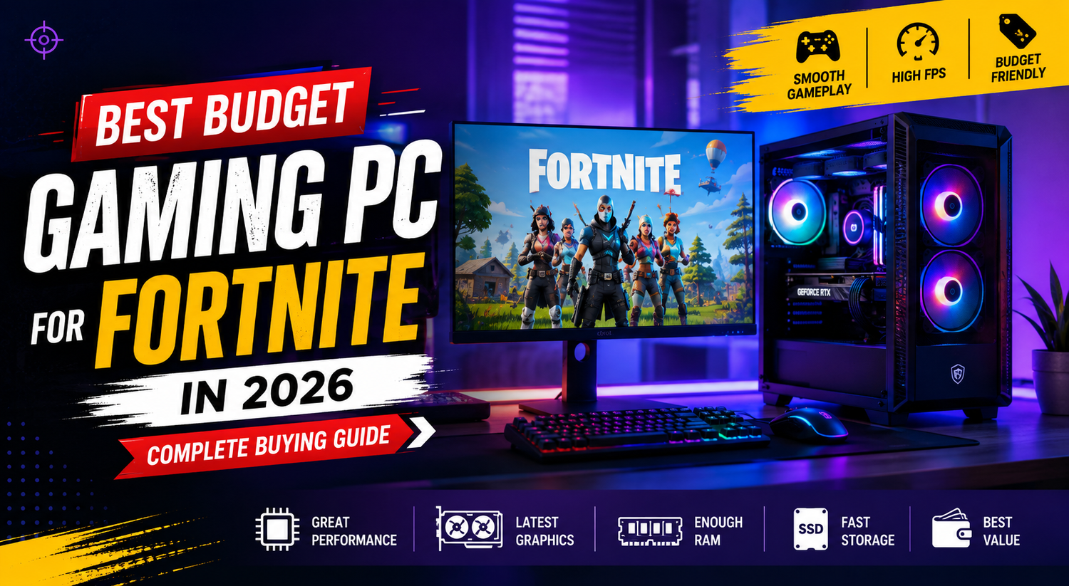 Best Budget Gaming PC for Fortnite in 2026: Complete Buying Guide
