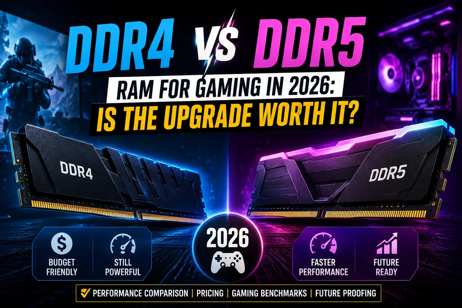 DDR4 vs DDR5 RAM for Gaming in 2026: Is the Upgrade Worth It?