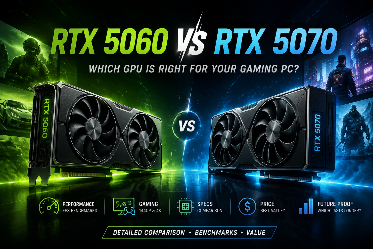 RTX 5060 vs RTX 5070: Which GPU Is Right for Your Gaming PC?