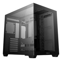 DeepCool CG530 Dual-Chamber Mid Tower Case, Tempered Glass Panels, Advanced Cooling Support, Exceptional Cable Management, Black