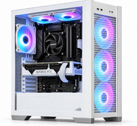 IONZ Gaming Desktop PC - ASUS TUF GT302 ARGB WHITE, Ryzen 5 5600, GeForce RTX 5060, 16GB DDR4 RAM, 1TB NVMe SSD, Windows 11, 600W 80+ PSU, White
