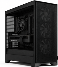IONZ Gaming PC - Fractal Design Pop 2 Air Black Solid, Ryzen 5 5600, GeForce RTX 5060, 16GB RAM, 1TB SSD, AM4 Air Cooler, Windows 11, 600W 80+ PSU, Black