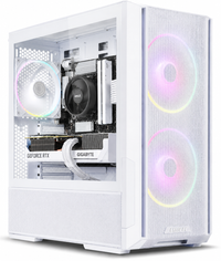 IONZ Gaming PC - Lian-Li Lancool 216, Ryzen 5 5600, GeForce RTX 5060, 16GB RAM, 1TB SSD, AM4 Air Cooler, Windows 11, 600W 80+ PSU, White