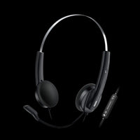Genius Computer Technology HS-220U headphones/headset Wired Head-band Office/Call center USB Type-C / USB Type-A Black