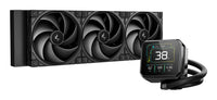 DeepCool Spartacus 360 AIO Liquid CPU Cooler, 360mm Radiator, 3 x 120mm PWM Fans, 3.4" LCD Display Pump, ARGB Lighting, Intel LGA1851/1700 & AMD AM5/AM4, Black