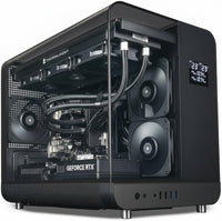IONZ Gaming PC | Ryzen 7 5800X | NVidia RTX 5070 | 32GB RAM | 1Tb NVME SSD | 360 AIOmm | 750W 80+ PSU | Windows 11 | WiFi | LCD Live Display - Black - Aviator