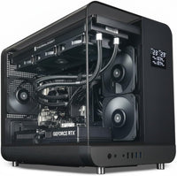 IONZ Gaming Desktop PC, Ryzen 7 9800X3D, Nvidia RTX 5070 12GB OC, 16GB DDR5 RAM, 1TB NVMe SSD, 240MM AIO, Windows 11, 850W 80+ PSU - Aviator Black