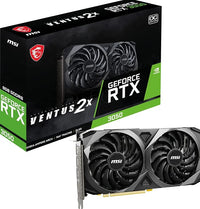 MSI GeForce RTX 3050 VENTUS 2X 8G OC Gaming Graphics Card - 8GB GDDR6X, 1807 MHz, PCI Express Gen 4 x 8, 128-bit, 3x DP v 1.4a, HDMI 2.1 (Supports 4K)