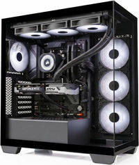 IONZ Gaming PC - Ryzen 7 5800X, NVIDIA RTX 5060 Ti, 16GB Vengeance DDR4 RAM, 360mm Nautilus AIO, 1TB NVMe SSD, 750W CX750 80+ PSU, WiFi, Windows 11 - Corsair 3500X - Black