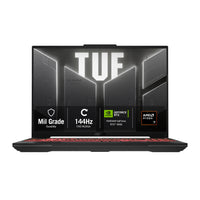 ASUS TUF Gaming A16 FA607NUQ-RL009W AMD Ryzen™ 7 170 Laptop 40.6 cm (16") WUXGA 16 GB DDR5-SDRAM 512 GB SSD NVIDIA GeForce RTX 4050 Wi-Fi 6 (802.11ax) Windows 11 Home Grey, Black
