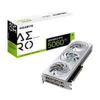 GIGABYTE GeForce RTX 5060 Ti AERO OC 8G Graphics Card - 8GB GDDR7, 128bit, PCI-E 5.0, 2647MHz Core Clock, 3 x DisplayPort, 1 x HDMI, GV-N506TAERO OC-8GD, DLSS 4.5