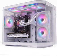 IONZ Gaming Desktop PC, Ryzen 7 9800X3D, Nvidia RTX 5070 Ti 16GB OC, 32GB DDR5 RAM, 1TB NVMe SSD, 240MM AIO, Windows 11, 850W 80+ PSU - Apex - White