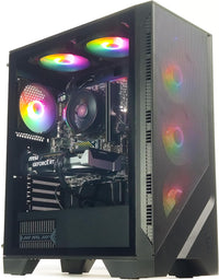 IONZ Gaming PC - MSI PBM, Ryzen 5 5500, Nvidia RTX 3050, 16GB DDR4 RAM, 1TB M.2 NVMe SSD, Windows 11, 500W 80+ PSU, WiFi, MSI 120A Airflow Case - Black