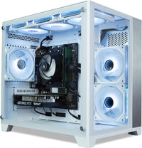 ionz Gaming PC - Desktop Computer, Ryzen 7 5700X, NVIDIA RTX 5060,16GB RAM 1TB NVMe SSD, Windows 11, 650W 80+ PSU, WiFi (Dynamic Compact, White)