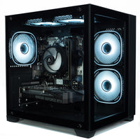 IONZ Gaming PC, Desktop Computer, Intel i5-12400F, Nvidia RTX 4060, 16GB RAM, 1TB NVMe SSD, Air Cooler, 500W 80+ PSU, WIFI, Windows 11, Black - KZ900 V2