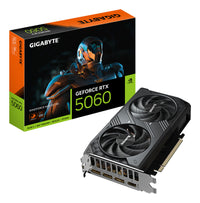 GIGABYTE GeForce RTX 5060 WINDFORCE MAX OC 8G Graphics Card - 8GB GDDR7, 128bit, PCI-E 5.0, 2512MHz Core Clock, 3 x DP, 1 x HDMI, DLSS 4.5, GV-N5060WF2MAX OC-8GD