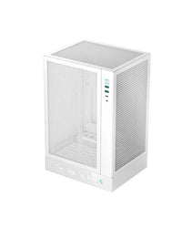 Deepcool CH170 Digital White Mini-ITX Case - High Airflow, Supports Water Cooling, Ultra-Quiet Operation, Compact Design for Efficient Space Management