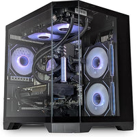 IONZ Gaming PC - Intel i5-12400F | | GeForce RTX 5060 | 16GB DDR5 RAM | 1TB NVMe SSD | 600W PSU | 240mm AIO | Windows 11 | WiFi | (Apex Mini, Black)