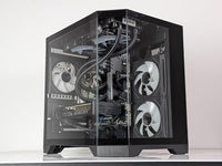 IONZ Gaming PC - Desktop Computer, Ryzen 5 5600, GeForce RTX 5060,16GB RAM 1TB NVMe SSD, Windows 11, 650W 80+ PSU, WiFi, Black - APEX Mini | Black
