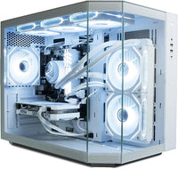 IONZ Gaming PC - Desktop Computer, Ryzen 5 5600X, NVIDIA RTX 5060,16GB RAM 1TB NVMe SSD, 240mm AIO Liquid Cooling, Windows 11, 600W 80+ PSU, WiFi, White - KZ-9A APEX, White