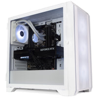 IONZ Gaming PC Desktop Computer, Ryzen 7 5700X3D, NVidia RTX 5080, 32GB RAM, 2TB NVME SSD, 850W 80+ PSU, Windows 11 - GE-336F Airflow - White