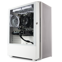 IONZ Gaming PC - AMD Ryzen 5 5500, RTX 5060 8GB Graphics Card, 16GB RAM, 1TB SSD, Windows 11, 500W 80+ PSU, WiFi, KZ02 Airflow - White