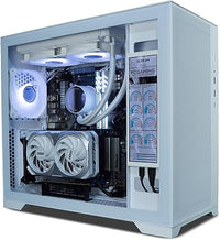 IONZ Gaming PC - Desktop Computer, Ryzen 5 5600X, NVIDIA RTX 4060, 16GB RAM, 1TB NVMe SSD, 240mm AIO, Windows 11, 500W 80+ PSU, WiFi, White - KZ220