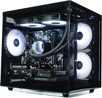 IONZ Gaming PC Desktop, Ryzen 5 5700X, NVidia RTX 4070, 16GB RAM, 1Tb NVME SSD, 240mm AIO, 600W 80+ PSU, Windows 11, WiFi, Black - KZ900
