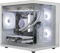 IONZ Gaming PC Desktop, Ryzen 5 5700X, NVidia RTX 4070, 16GB RAM, 1Tb NVME SSD, 240mm AIO, 600W 80+ PSU, Windows 11, WiFi, White - KZ900