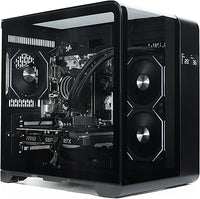 IONZ Gaming PC Desktop, Ryzen 5 5700X, NVidia RTX 4070, 16GB RAM, 1Tb NVME SSD, 600W 80+ PSU, 240MM AIO, Windows 11, WiFi, Black - Curve