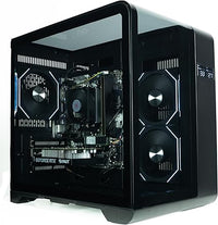 IONZ Gaming PC Desktop, Ryzen 5 5700X, NVidia RTX 4070, 16GB RAM, 1Tb NVME SSD, 600W 80+ PSU, Windows 11, WiFi, Black - Curve