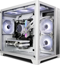 IONZ Gaming PC - Desktop Computer, Ryzen 5 5600X, NVIDIA RTX 5060,16GB RAM 1TB NVMe SSD, 360mm AIO, Windows 11, 600W 80+ PSU, WiFi, KZ-V - White Aether