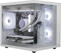 IONZ Gaming PC Desktop, Ryzen 7 5700X, NVidia RTX 4070, 16GB RAM, 1 TB NVME SSD, 240 AIO Water cooling, 600W 80+ PSU, Windows 11, WiFi, White - KZ 900