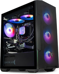 ionz Gaming PC - MSI PBM, Ryzen 7 5800X, NVIDIA RTX 5060 Ti, 16GB DDR5 RAM, 240mm AIO, 1TB NVMe SSD, 650W 80+ PSU, WiFi, Windows 11, M100R - Forge, Black