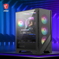 IONZ Gaming PC - MSI PBM, Intel i5-12400F, GeForce RTX 5060, 16GB RAM, 1TB NVMe SSD, Windows 11, 650W 80+ PSU, USB WiFi, MSI 120A Airflow - Black