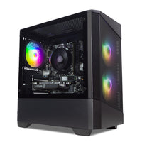 IONZ Gaming PC, AMD Ryzen 5 5500, RTX 3050 6GB Graphics Card, 16GB RAM, 500GB SSD, Windows 11, 500W 80+ PSU, WiFi, Black - KZ10