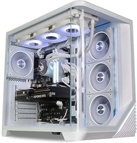 ionz Gaming Desktop PC, Ryzen 7 9800X3D, Nvidia RTX 5080, 32GB DDR5 RAM, 2TB NVMe SSD, Windows 11, 850W 80+ PSU - Venus Flow, White