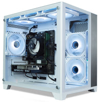 IONZ Gaming PC, AMD Ryzen 5 5500, RTX 5050 8GB Graphics Card, 16GB RAM, 1TB SSD, Windows 11, 500W PSU, KZ DDCW - White