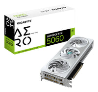 GIGABYTE GeForce RTX 5060 AERO OC 8G Graphics Card - 8GB GDDR7, 128bit, PCI-E 5.0, 2595 MHz Core Clock, 3 x DisplayPort, 1 x HDMI, GV-N5060AERO OC-8GD, DLSS 4.5