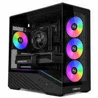 IONZ Gaming PC - Lian-Li Vector V100R, Ryzen 5 5600, GeForce RTX 5060, 16GB RAM, 1TB SSD, AM4 Air Cooler, Windows 11, 600W 80+ PSU, Black