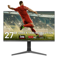 piXL CM27G7 27 Inch 100Hz QHD IPS Widescreen Gaming Monitor