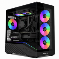 IONZ Gaming PC - Lian-Li Vector V100R, Ryzen 5 9600X, GeForce RTX 5070, 16GB RAM, 1TB SSD, 240mm AIO, Windows 11, 750W 80+ PSU, Black