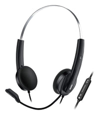 Genius HS-220U Headset Wired Head-band Office/Call center USB Type-C Black