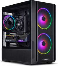 IONZ Gaming PC - Lian-Li Lancool 216, Ryzen 5 5600, GeForce RTX 5060, 16GB RAM, 1TB SSD, AM4 Air Cooler, Windows 11, 600W 80+ PSU, Black