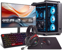 IONZ Gaming PC ASUS TUF GT502 Horizon Pro Bundle - ASUS GT502 HORIZON BLACK, Ryzen 5 9600X, GeForce RTX 5070, 16GB DDR5 RAM, 1TB NVMe SSD, Windows 11, 750W 80+ PSU, Black