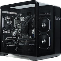 IONZ Gaming PC Desktop, Ryzen 7 5800X, Nvidia RTX 4060, 16GB RAM, 1TB SSD, 240mm AIO Cooling, 650W 80+ PSU, WiFi, Windows 11, Black - Curve LED