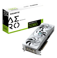 GIGABYTE GeForce RTX 5080 AERO OC SFF 16G Graphics Card - 16GB GDDR7, 256bit, PCI-E 5.0, 2730MHz Core Clock, 3 x DisplayPort, 1 x HDMI, GV-N5080AERO OC-16GD, DLSS 4.5